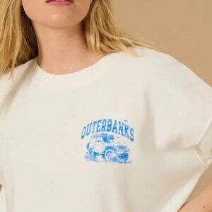 Altar'd State- Outerbanks Crewneck Sweatshirt- Terry Cloth- EUC! Women Size XL